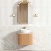 Bondi Woodland Oak Fluted Single Basin Vanity